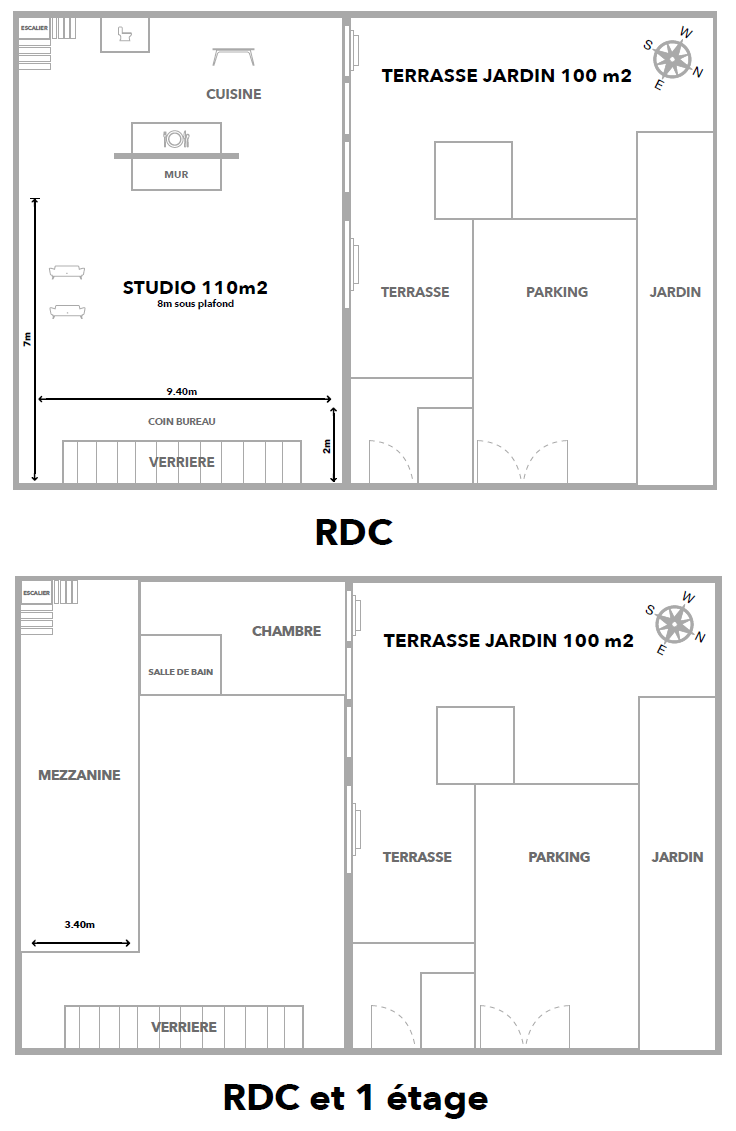 Plan au sol Studio AJER